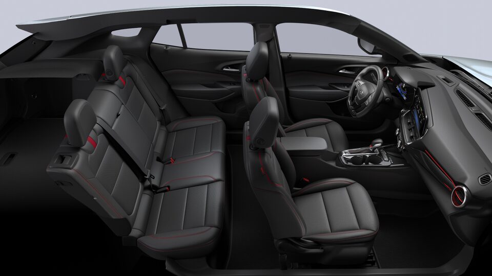 2024 Chevrolet Trax crossover CGI Photography: Jet Black & Red Point RS Exclusive Interior and RS Artificial Leather Sheet