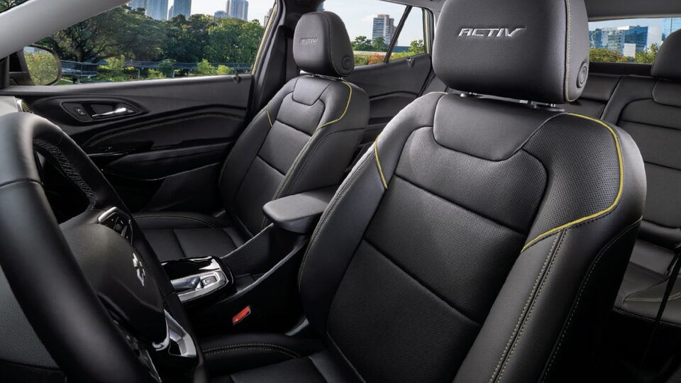 2024 Chevrolet Trax crossover CGI Photography: JET BLACK & YELLOW POINT INTERIOR AND ACTIV