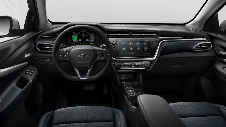 2022 Chevrolet Bolt EUV CGI Photography: Interior Urban navy leather