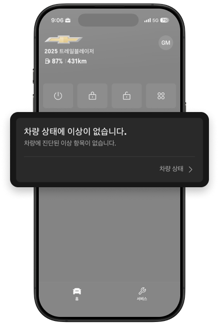 Vehicle Diagnostic Features Tab