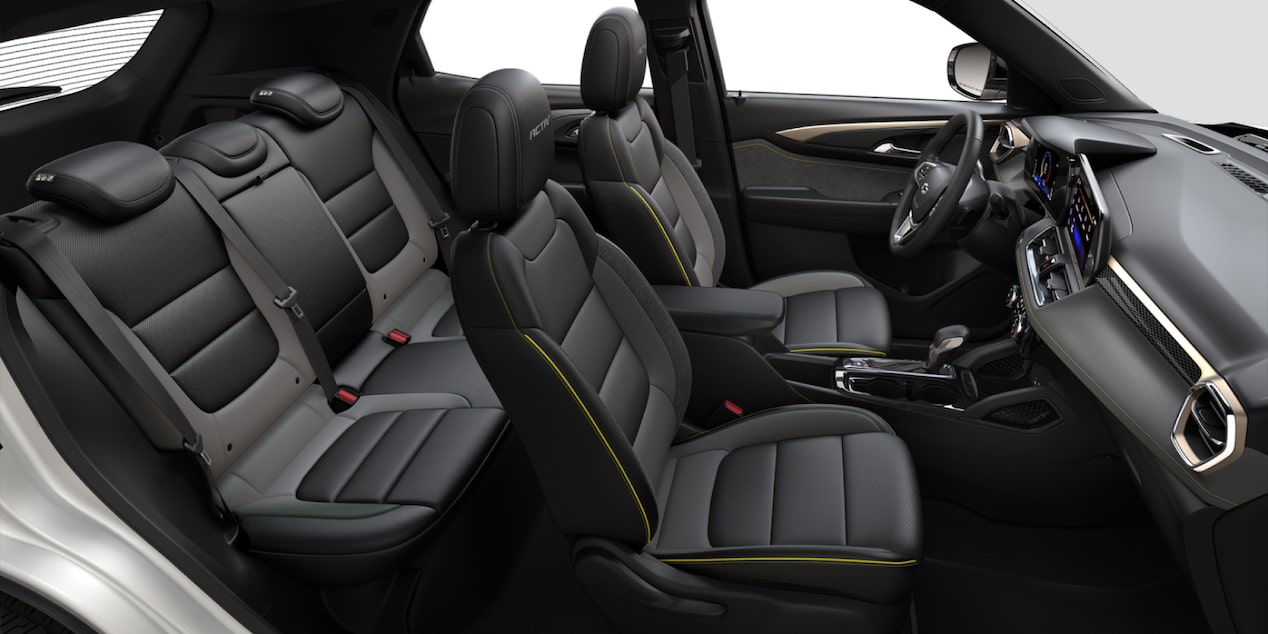 2026 Chevrolet Trailblazer CGI Photography: Interior jet black & artemis point interior
