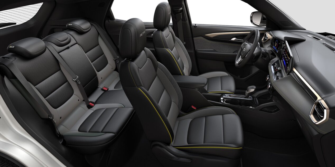 2026 Chevrolet Trailblazer CGI Photography: Interior jet black & artemis point interior