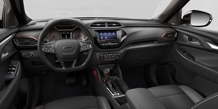 2022 Chevrolet Traverse CGI Photography: Interior Jet Black & Red Point