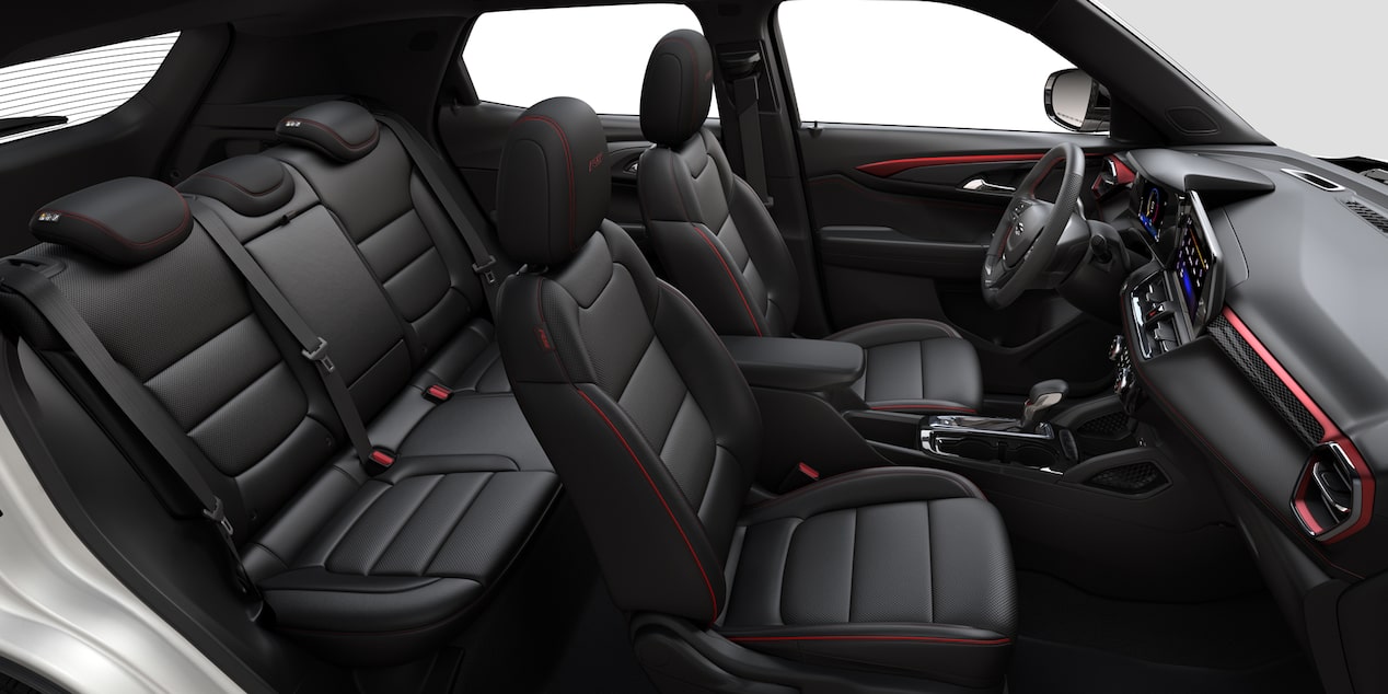 2025 Chevrolet Trailblazer CGI Photography: Interior jet black & red