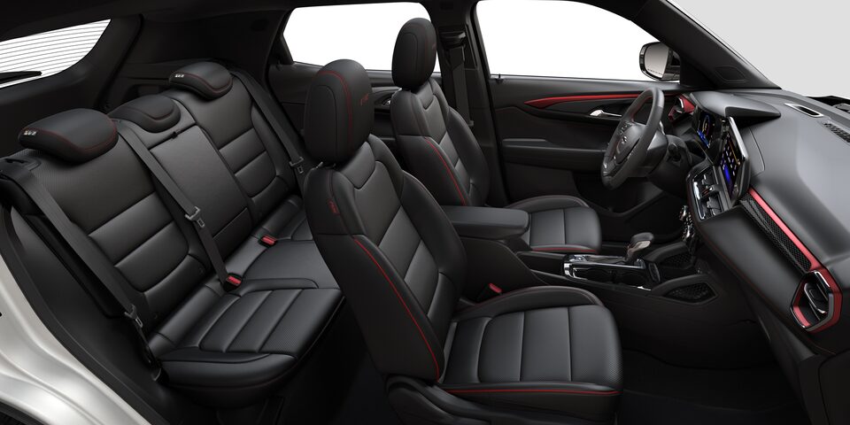 2024 Chevrolet Trailblazer CGI Photography: Interior jet black & red