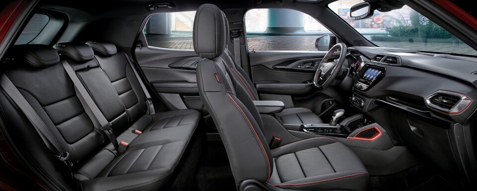2022 Chevrolet Trailblazer Design: Interior Jet Black & Red Point