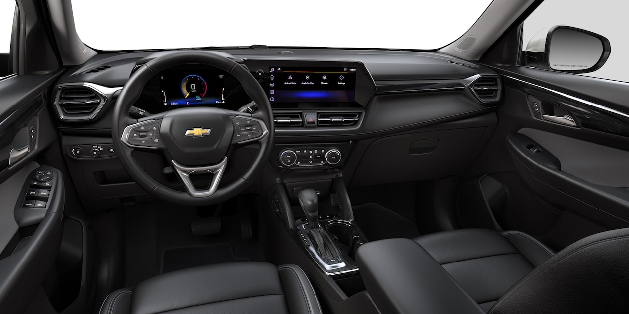 2025 Chevrolet Trailblazer CGI Photography: Interior Jet Black & Victoria Herringbone