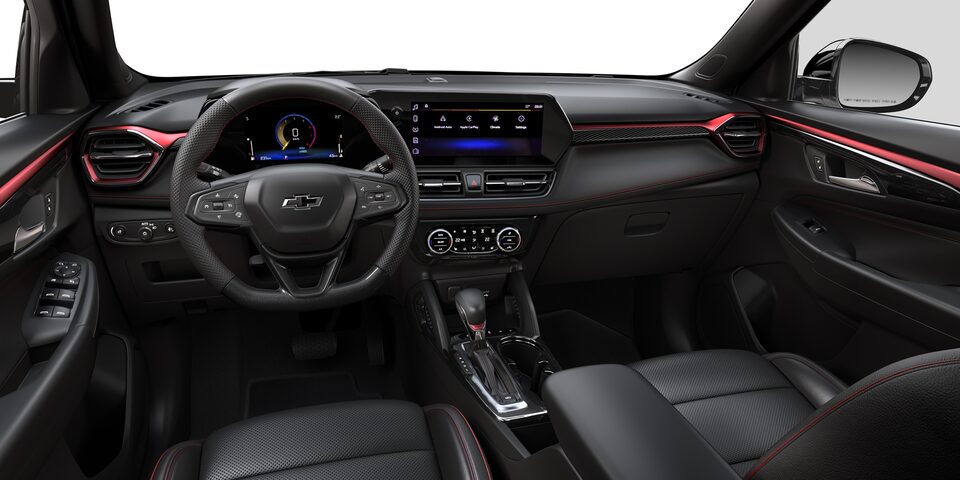 2024 Chevrolet Trailblazer CGI Photography: Interior jet black & red