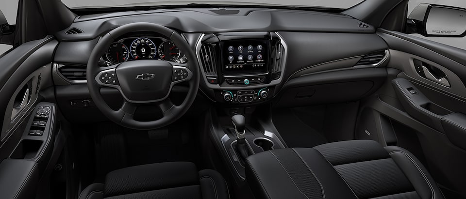 2022 Chevrolet Traverse CGI Photography: Interior Jet Black & Chai Leather