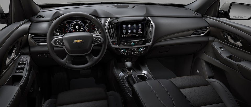 2022 Chevrolet Traverse CGI Photography: Interior Jet Black & Clove Leather