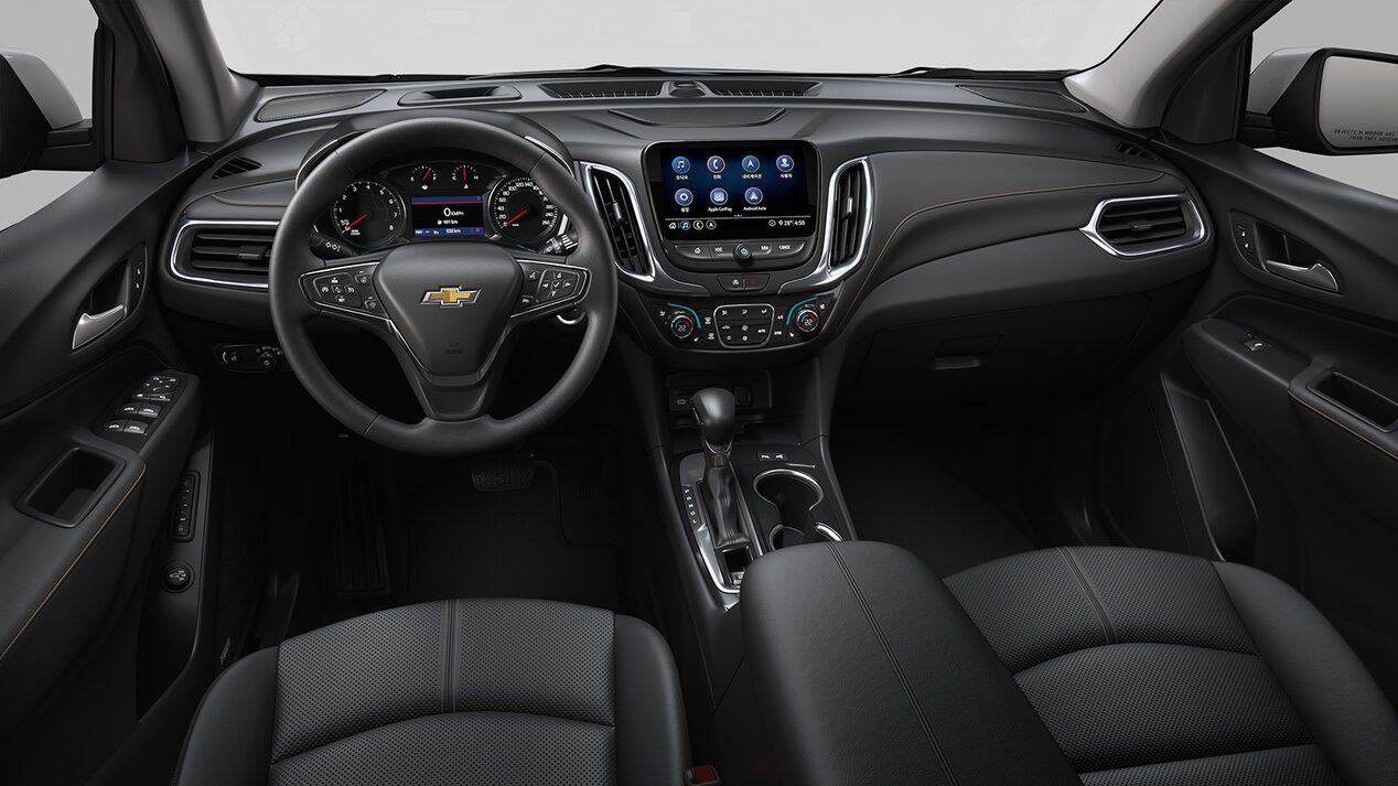 2022 Chevrolet Equinox CGI Photography: Interior Jet Black Leather