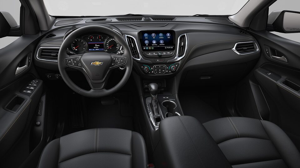 2022 Chevrolet Equinox CGI Photography: Interior Jet Black Leather